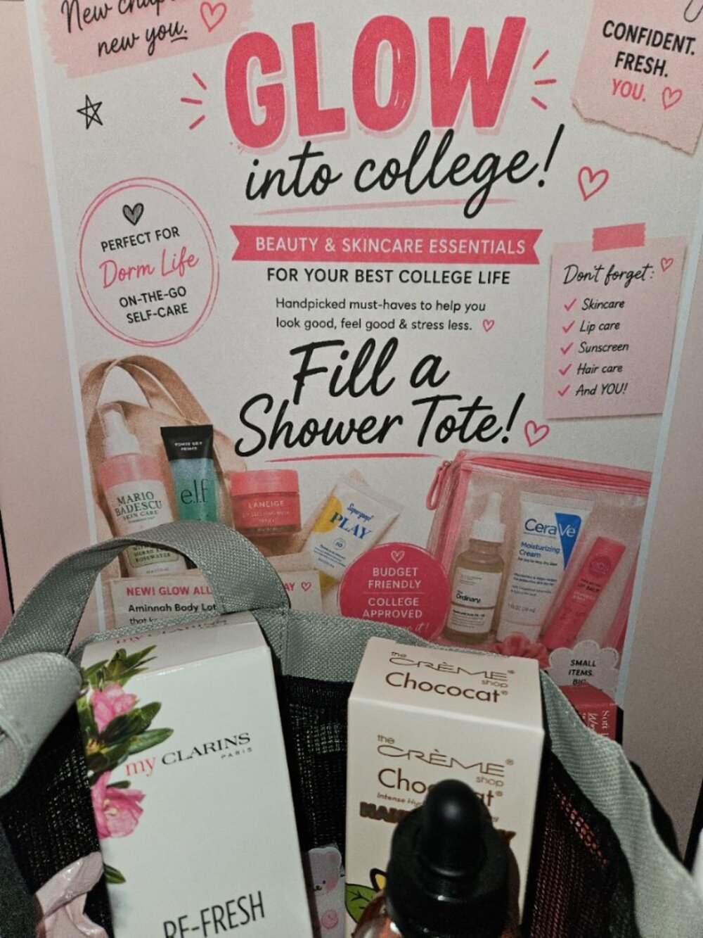Dorm Life On-The-Go Self-Care Filled Shower Tote - Picture 6 of 6